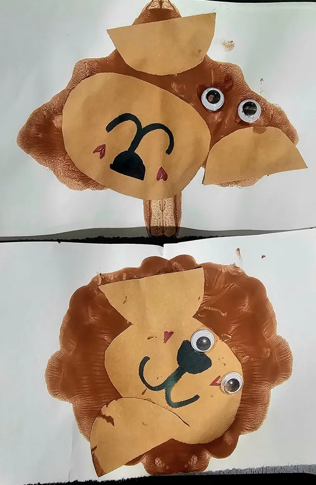 Paper-plate lion crafts